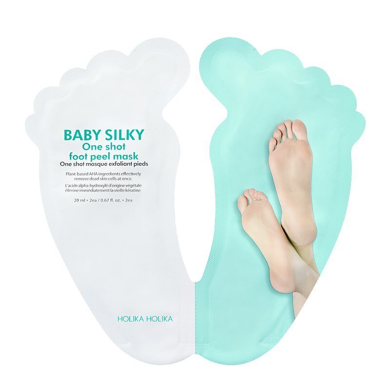 Holika Holika Baby Silky One Shot Foot Peel Mask - rūgštinis šveitiklis pėdoms